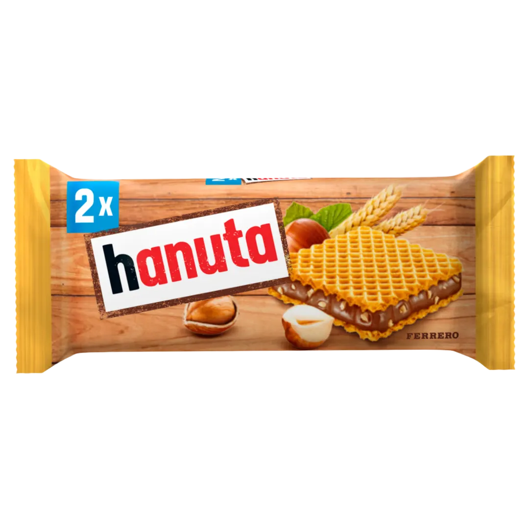 Hanuta ropogós ostya mogyorós-kakaós töltelékkel 2×22 g (44 g)