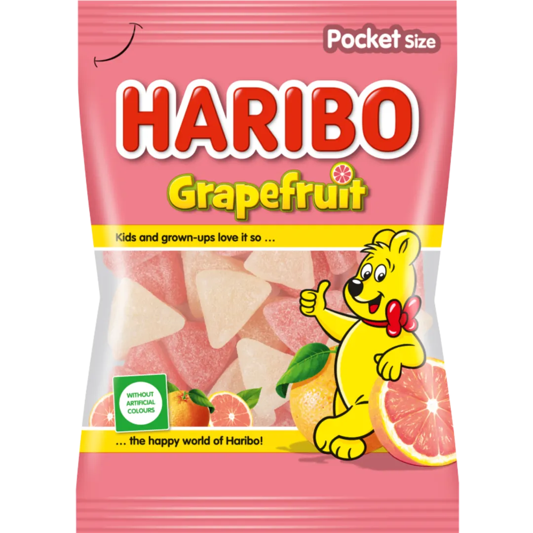 Haribo Grapefruit grapefruit ízű gumicukor 80 g