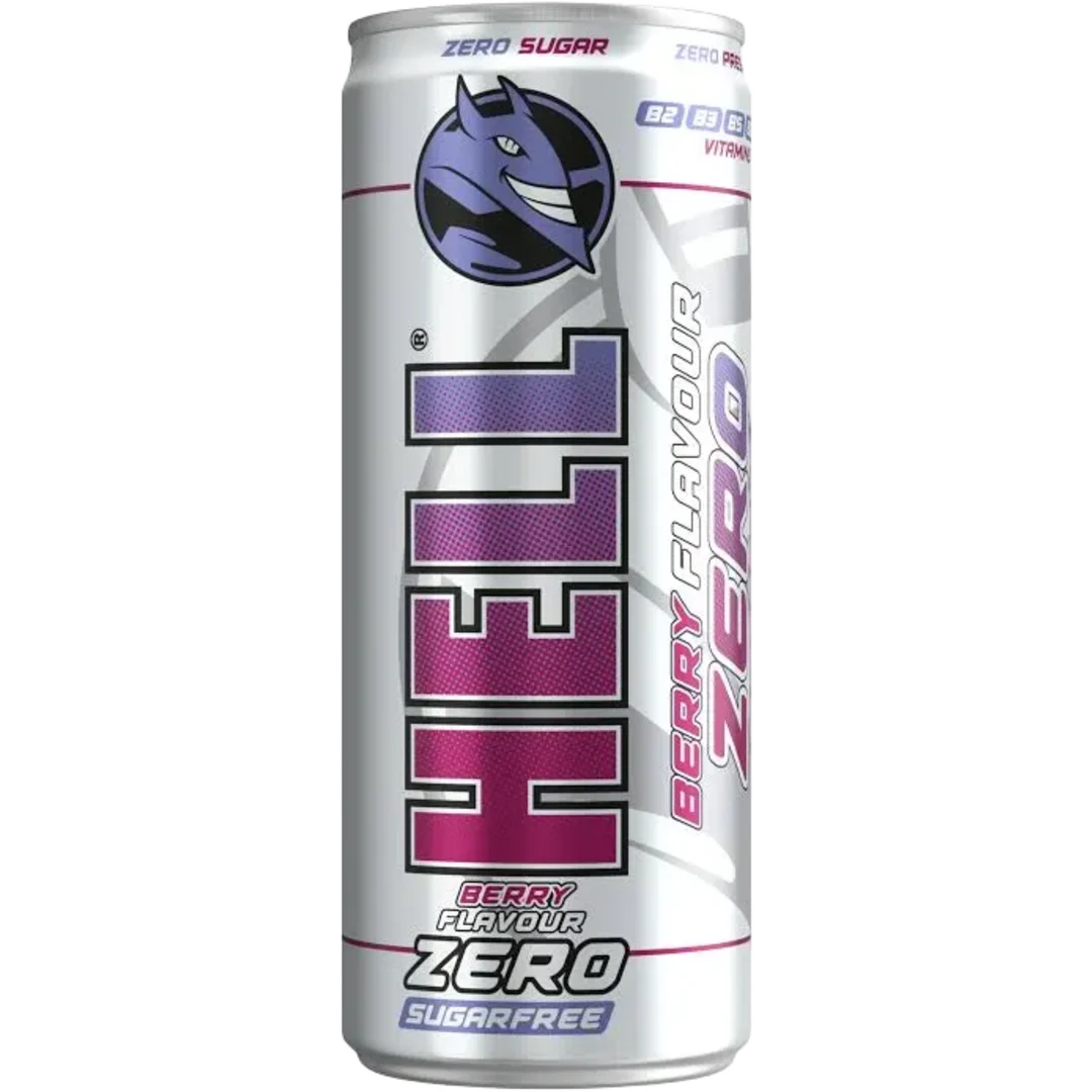 HELL Zero Berry bogyós gyümölcsízű cukormentes energiaital DRS 250 ml