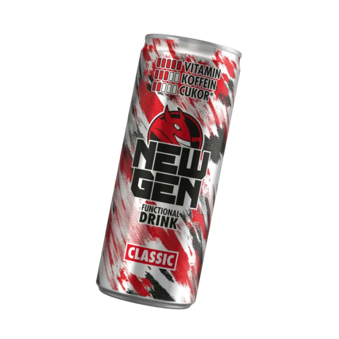 HELL New Gen Classic tuttifrutti ízű szénsavas funkcionális ital DRS 250 ml