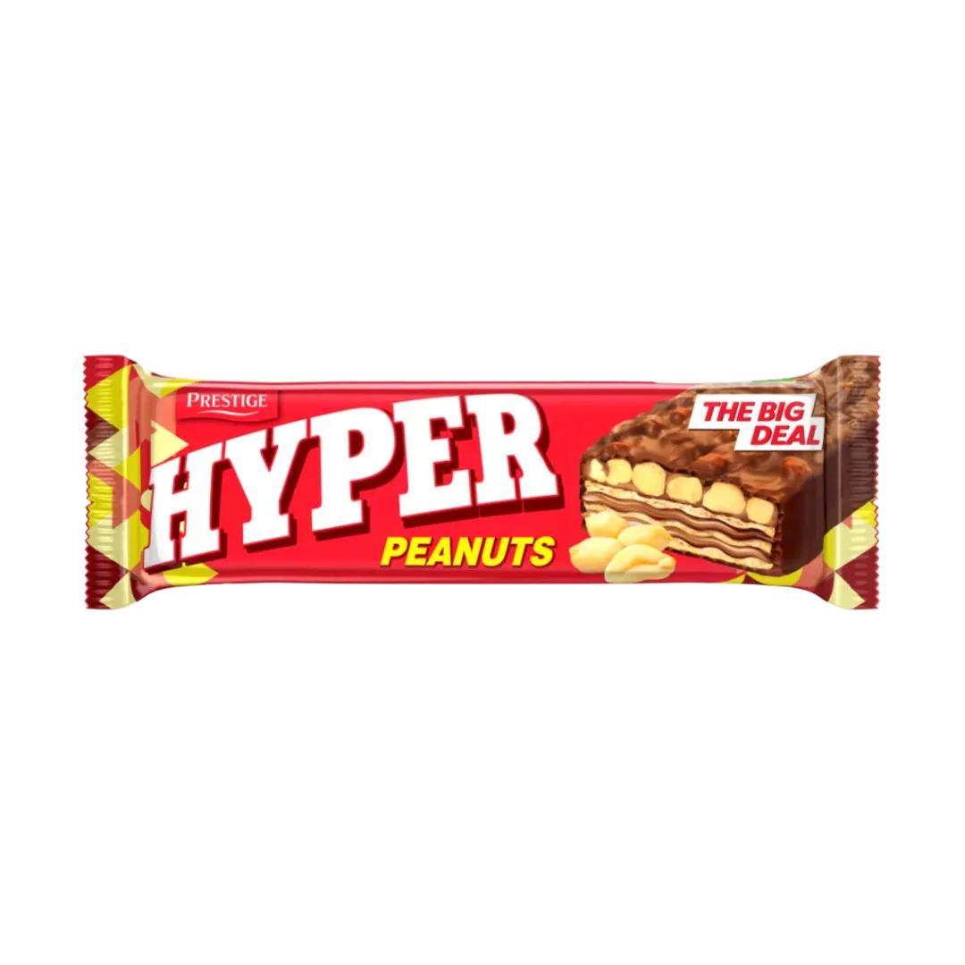 Prestige Hyper földimogyorós ostyaszelet 56 g