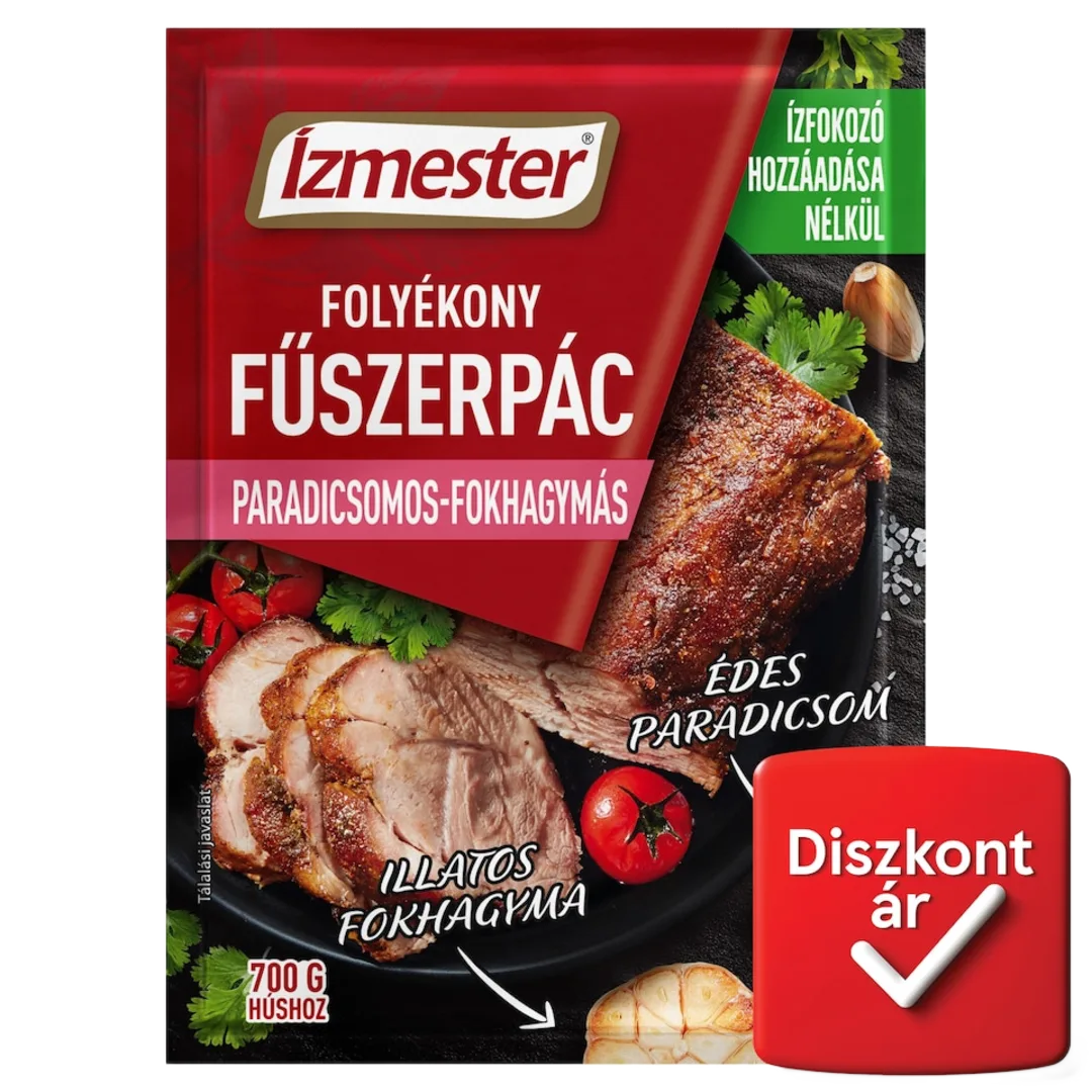 Ízmester paradicsomos-fokhagymás folyékony fűszerpác 80 ml