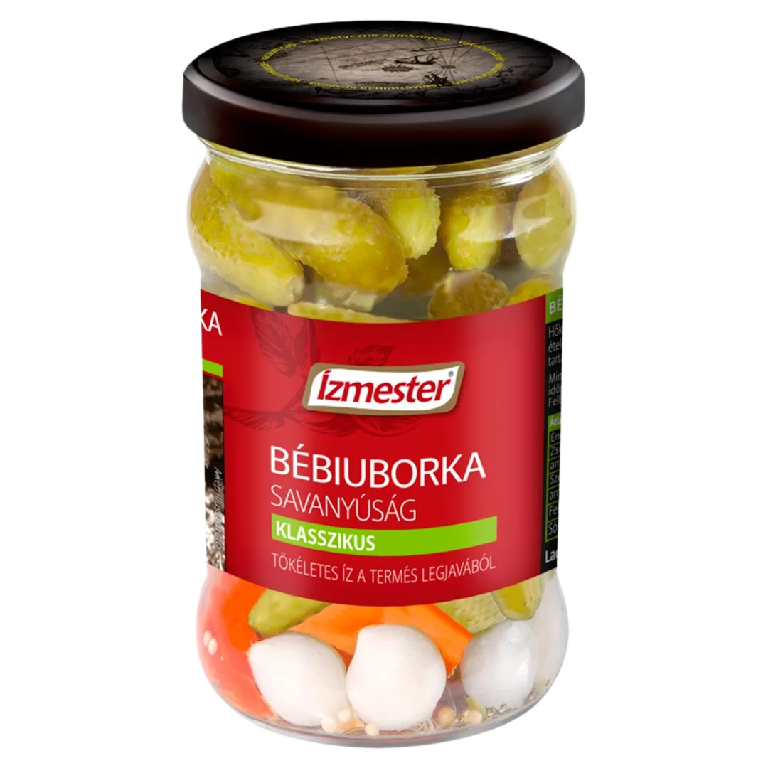 Ízmester klasszikus bébiuborka savanyúság 300 g