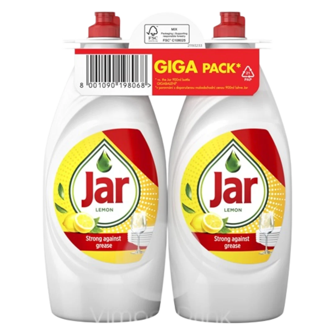 Jar Lemon kézi mosogatószerszer duopack - 2 × 850 ml