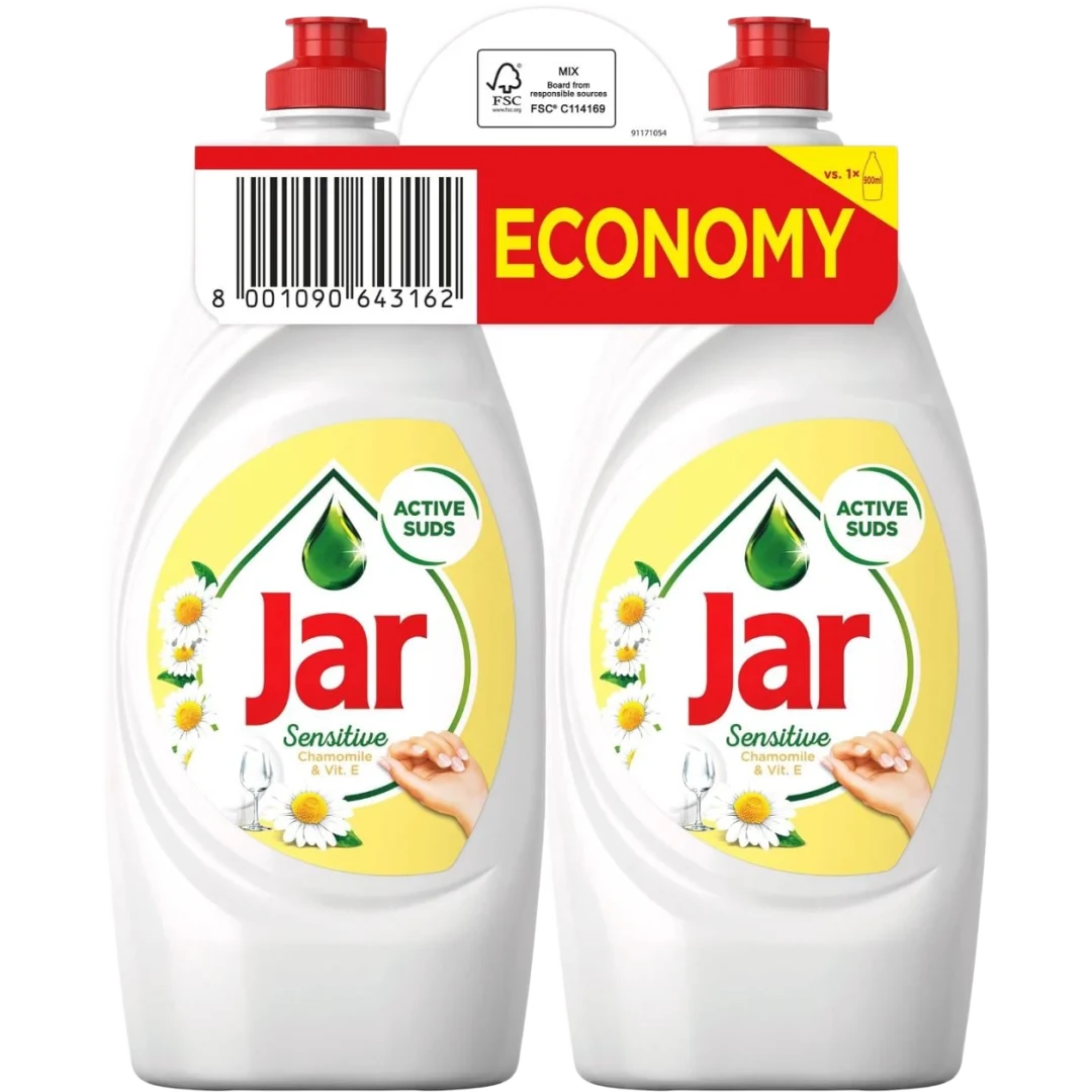 Jar Sensitive Chamomile kézi mosogatószerszer 900 ml