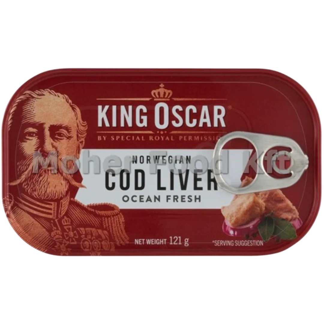 King Oscar tőkehalmáj saját olajában 121 g