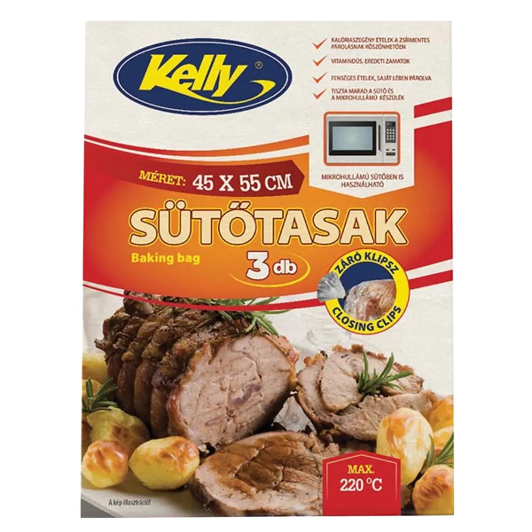 Kelly sütőzacskó, 3 db, 45 × 55 cm