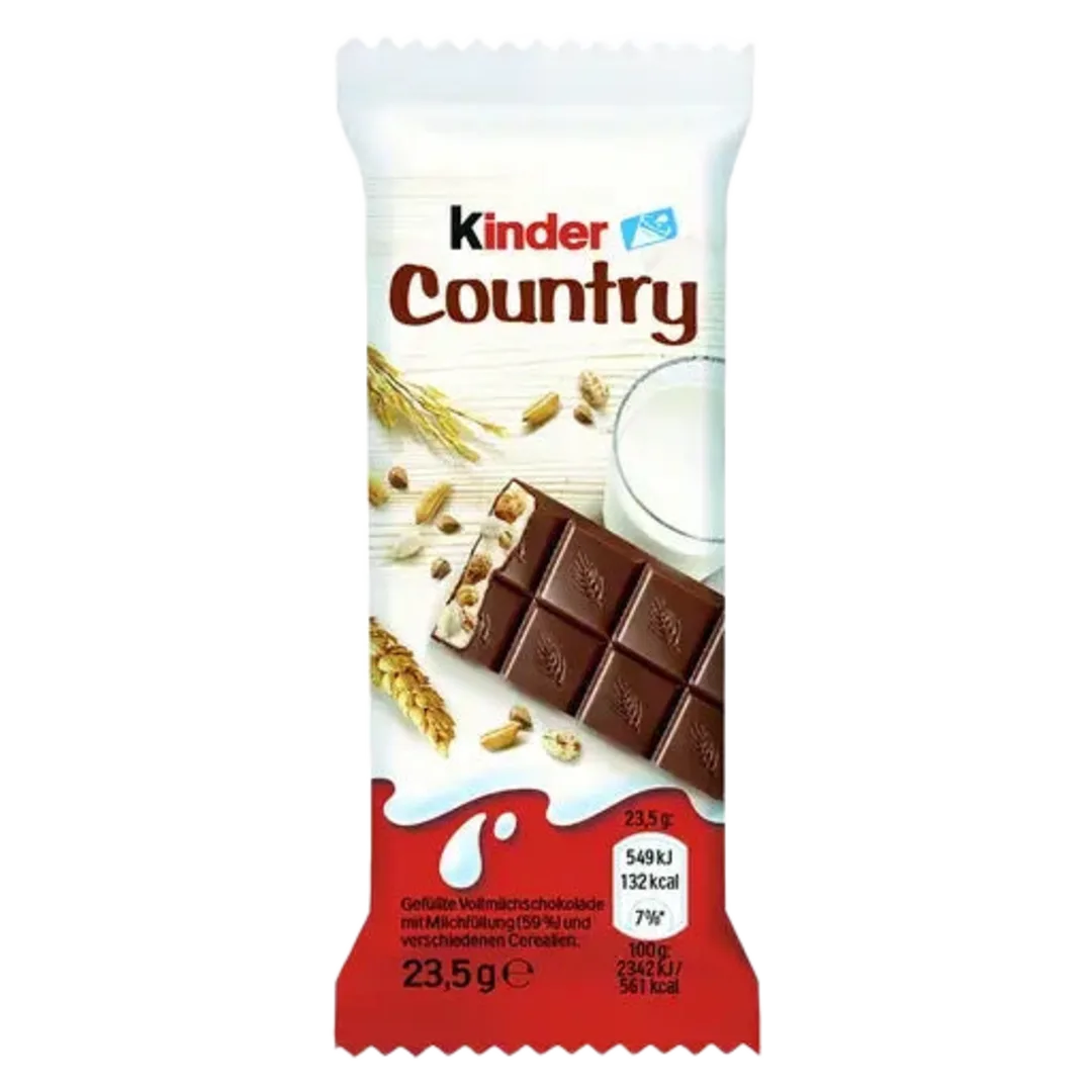 Kinder Country tejcsokoládé szelet tejes krémmel és puffasztott gabonával 23,5 g
