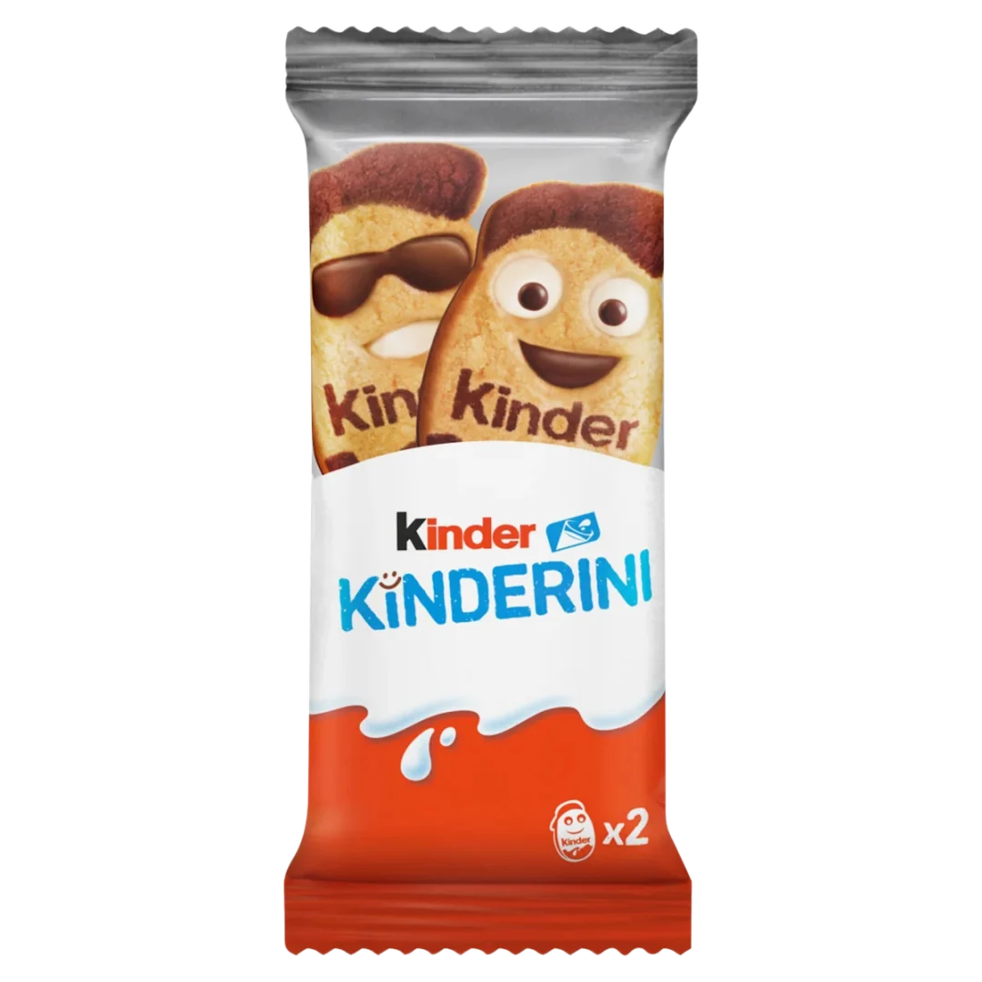 Kinder Kinderini keksz tejes és kakaós díszítéssel 25 g