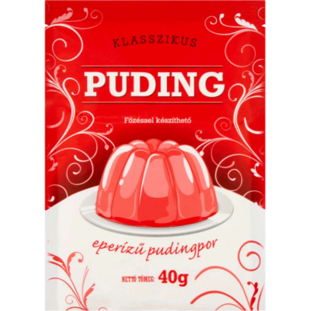Klasszikus eperízű pudingpor 40 g