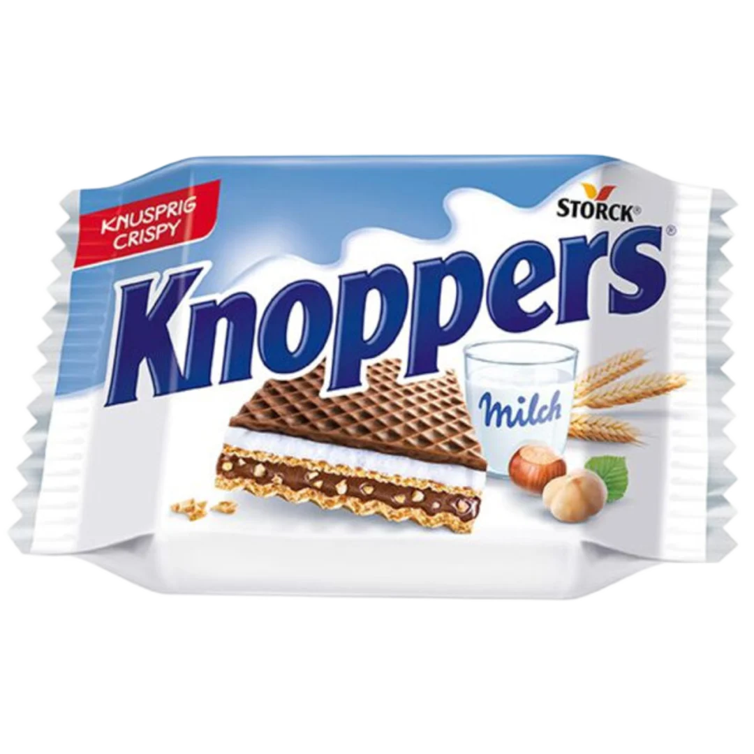 Knoppers tejes-mogyorós töltött ostya kakaós tejbevonóval 25 g