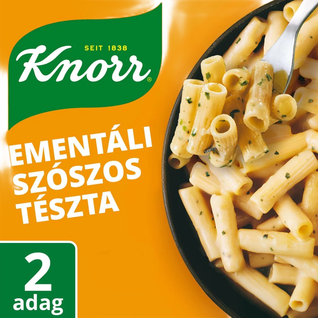 Knorr Hüttenschmaus Emmentaler Makkaroni ementáli sajtos tésztaétel 168 g