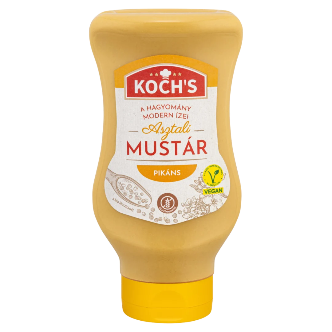 Koch's pikáns asztali mustár 500 g – vegán