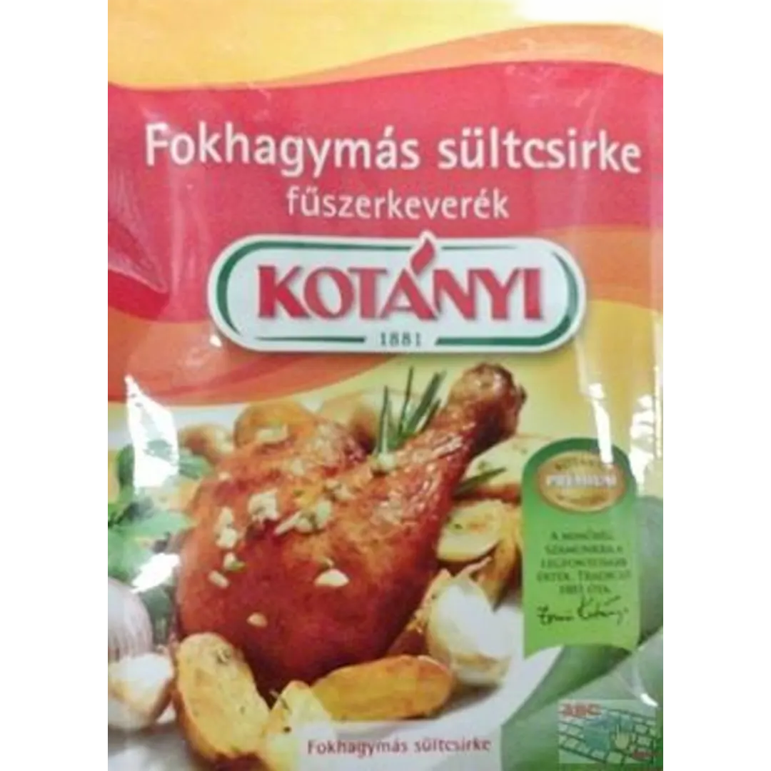 Kotányi fokhagymás sültcsirke fűszerkeverék 30 g