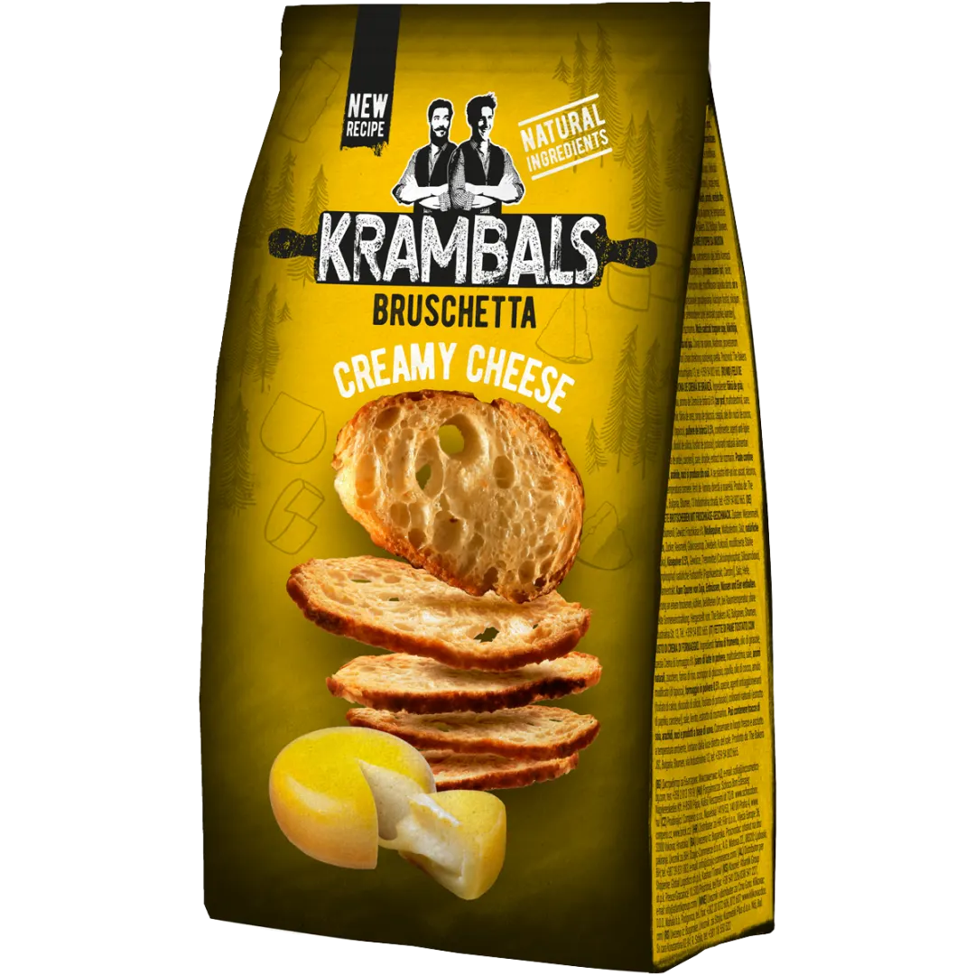 Krambals Bruschetta Mushrooms & Butter erdei gombás-vajas pirított kenyérszelet 70 g