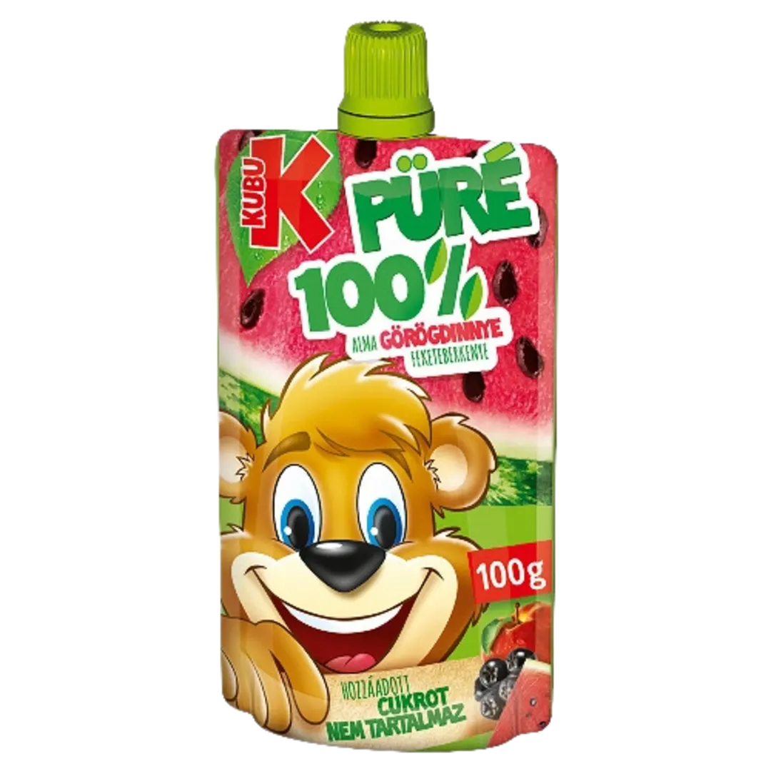 Kubu 100% alma-görögdinnye-feketeberkenye gyümölcspüré 100 g
