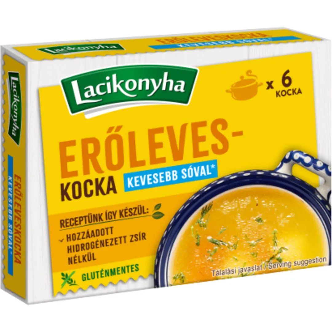 LACIKONYHA
 ÉTELÍZESÍTŐ 60G ERŐLEVES-KOCKA