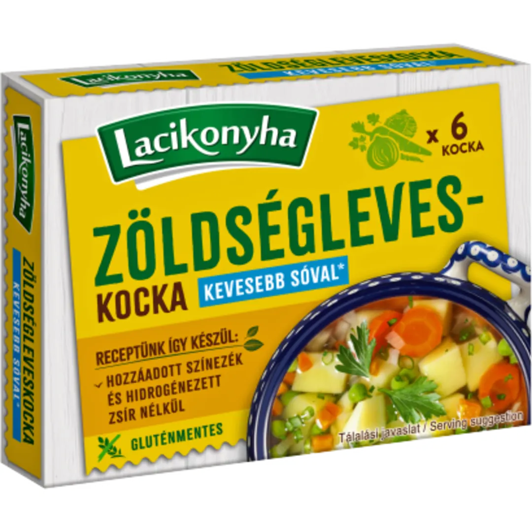 Lacikonyha zöldségleveskocka 6 × 10 g (60 g)