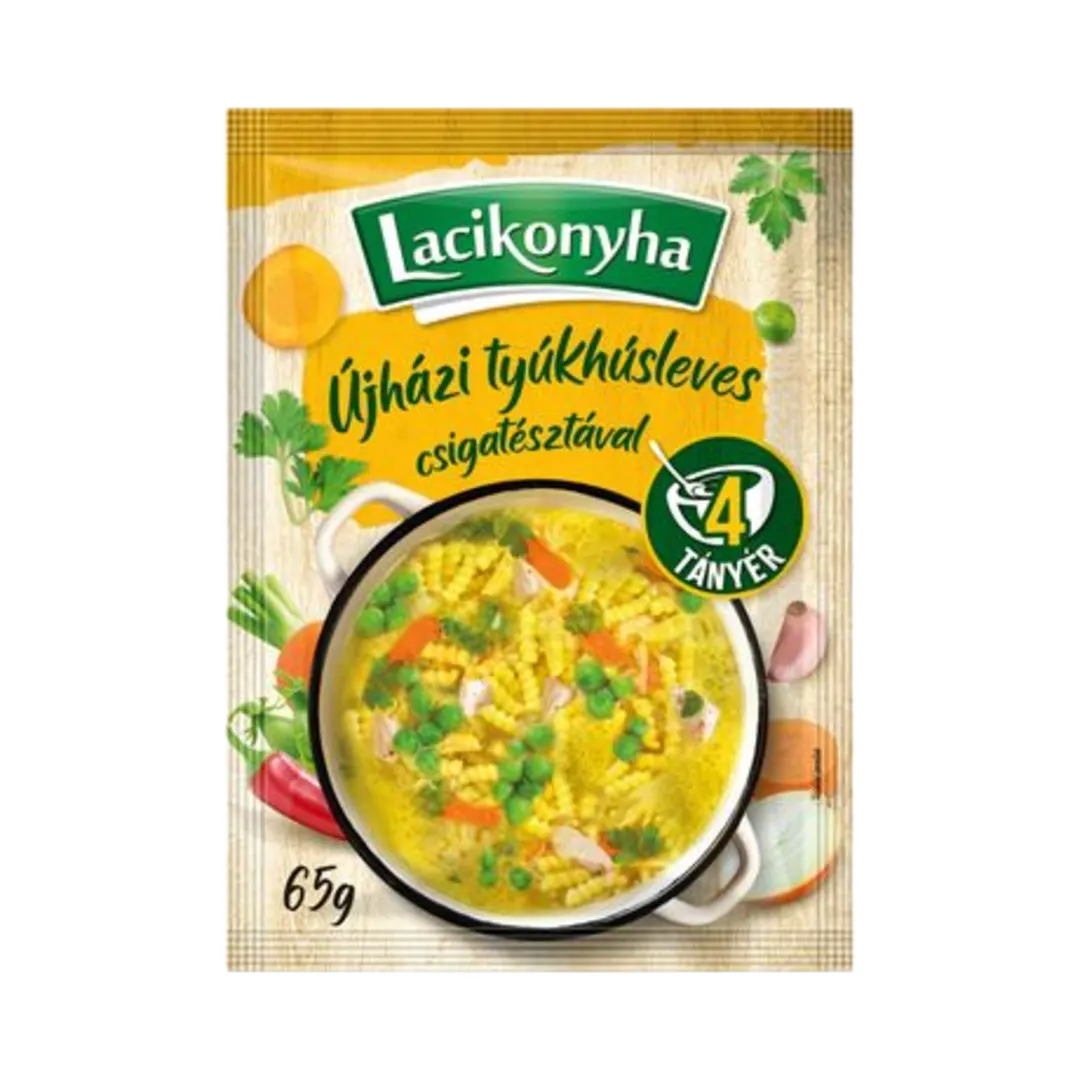 Lacikonyha Újházi tyúkhúsleves csigatésztával 65 g