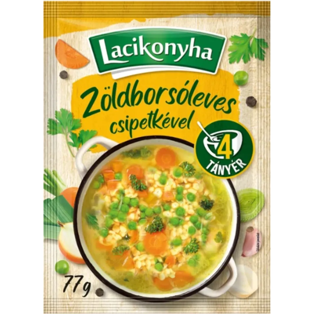 Lacikonyha zöldborsóleves csipetkével 77 g