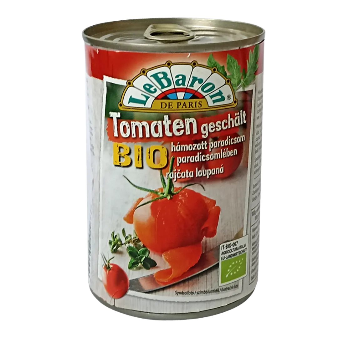 Le Baron Bio kockázott paradicsom paradicsomlében 400 g