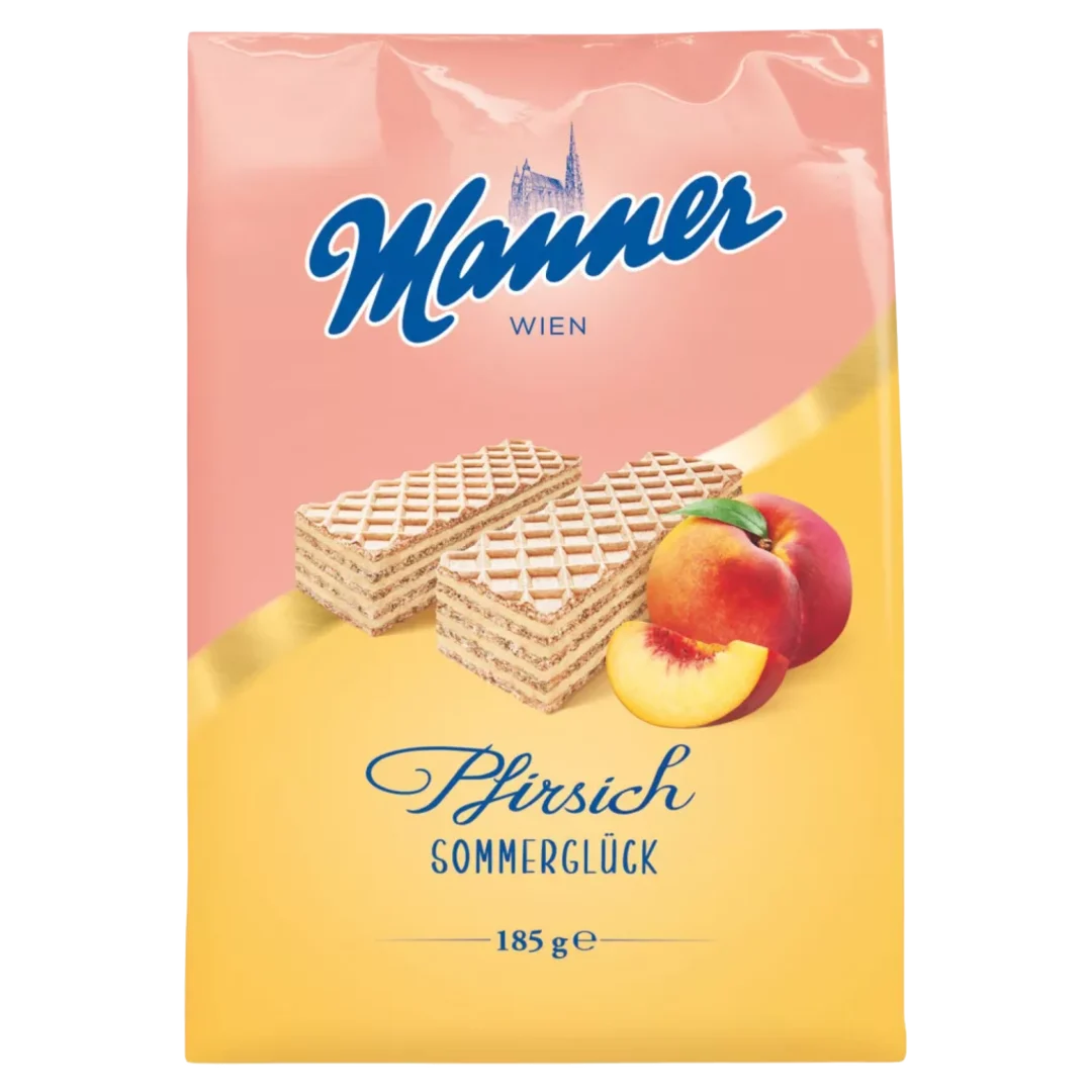 Manner Sommerwaffel Pfirsich őszibarackkrémmel töltött nyári ostya 185 g