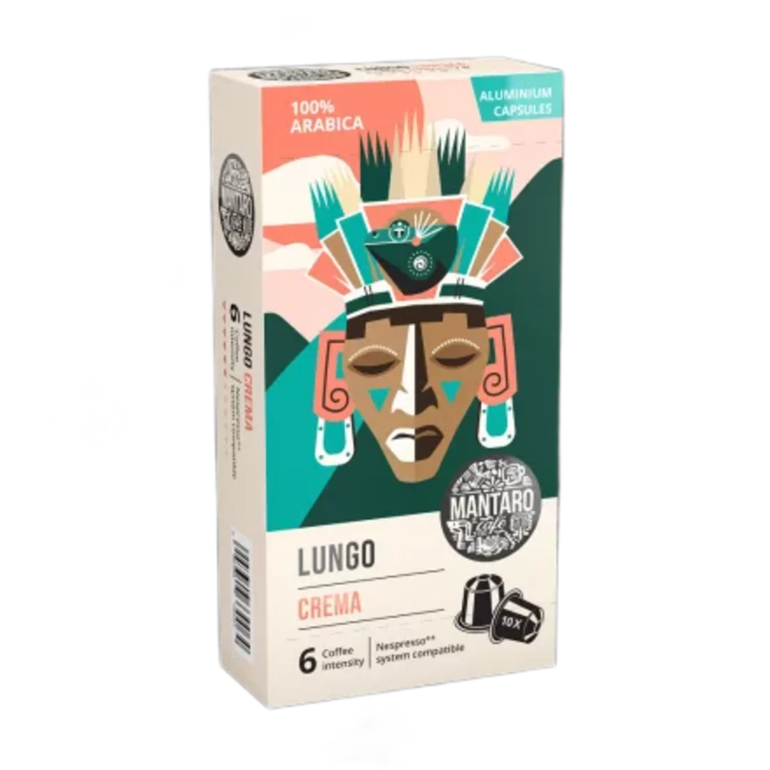 Mantaro Lungo Crema Nespresso-kompatibilis alumínium kávékapszula 10 db