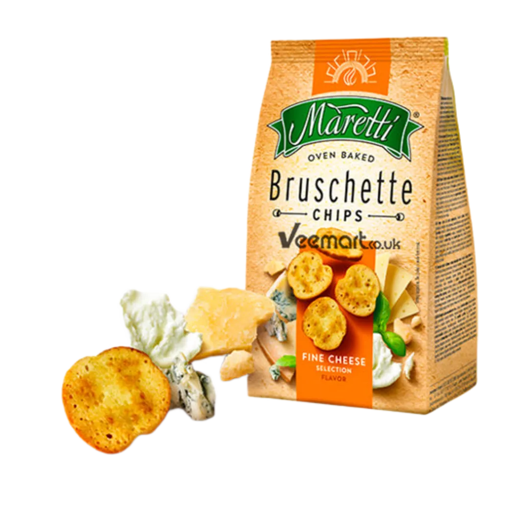 Maretti Bruschette Mixed Cheese válogatott sajtos pirított kenyérkarika 70 g