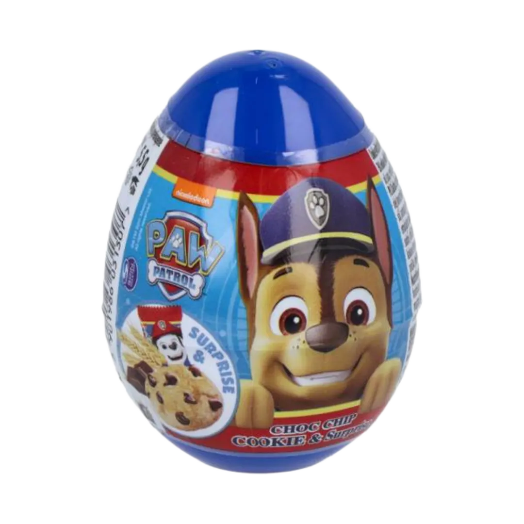 Candy Planet Paw Patrol meglepetés tojás csokis keksszel és játékkal 5,5 g