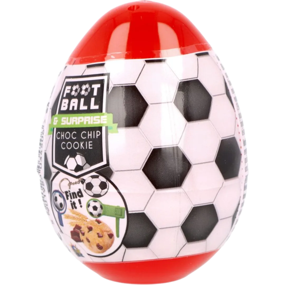 Candy Planet Football meglepetés tojás csokis keksszel és játékkal 5,5 g