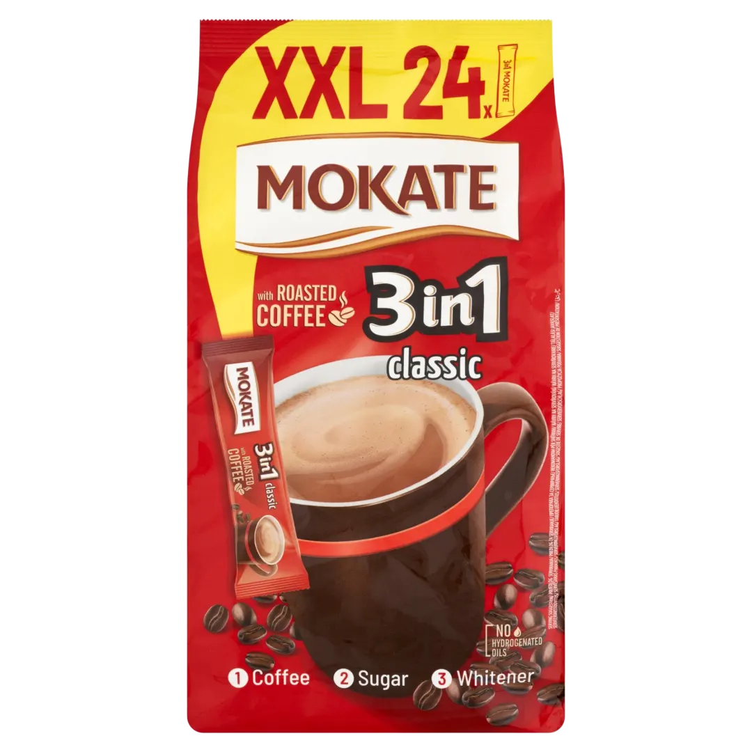 Mokate 3in1 Classic XXL instant kávéital 24×17 g (408 g)