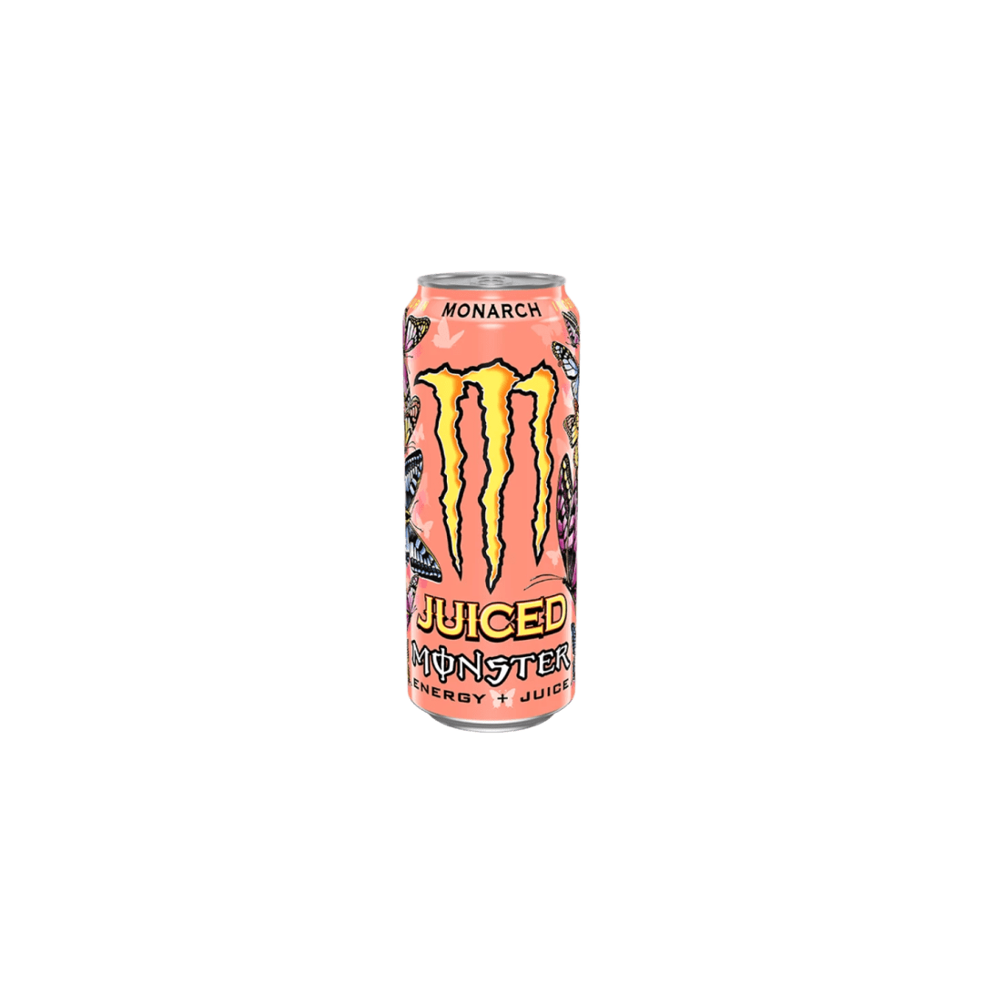Juiced Monster Monarch őszibarack-nektarin gyümölcsös energiaital DRS 500 ml