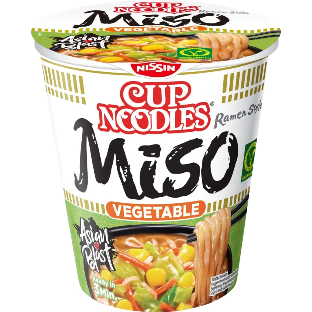 Nissin Cup Noodles Miso instant tésztaleves 67 g
