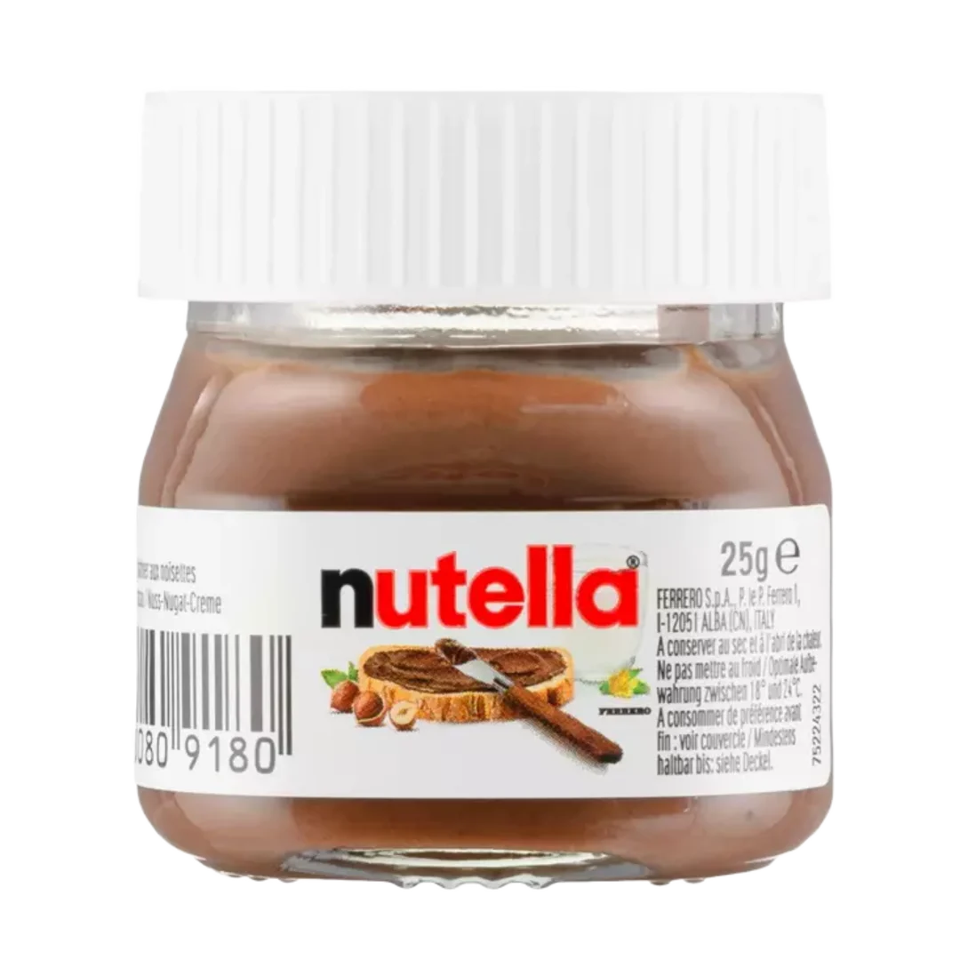 Nutella kenhető kakaós mogyorókrém mini üveg 25 g