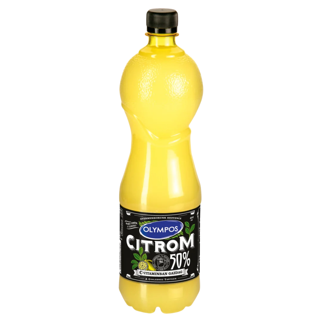 Olympos citrom ízesítő 50% citromlé-tartalommal, C-vitaminnal DRS 1 l