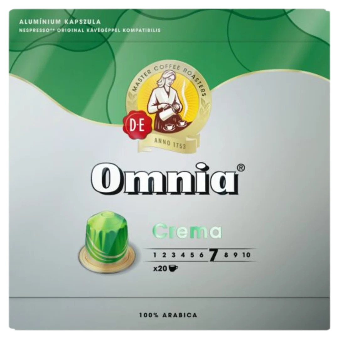 Douwe Egberts Omnia Crema Nespresso-kompatibilis alumínium kávékapszula 20 db (104 g)