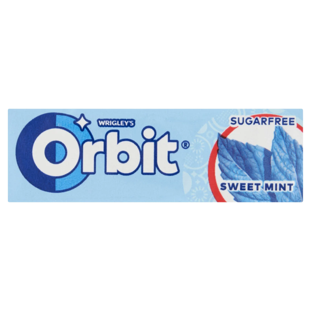 Orbit Sweetmint mentaízű cukormentes rágógumi édesítőszerrel 14 g
