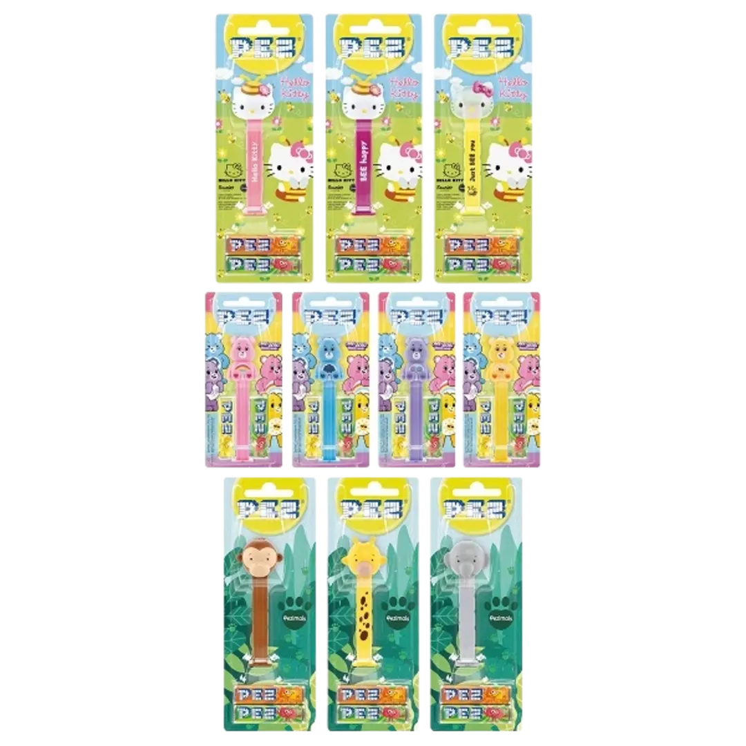 PEZ gyümölcsízű cukorka változó figurás adagolóval 2×8,5 g (17 g)