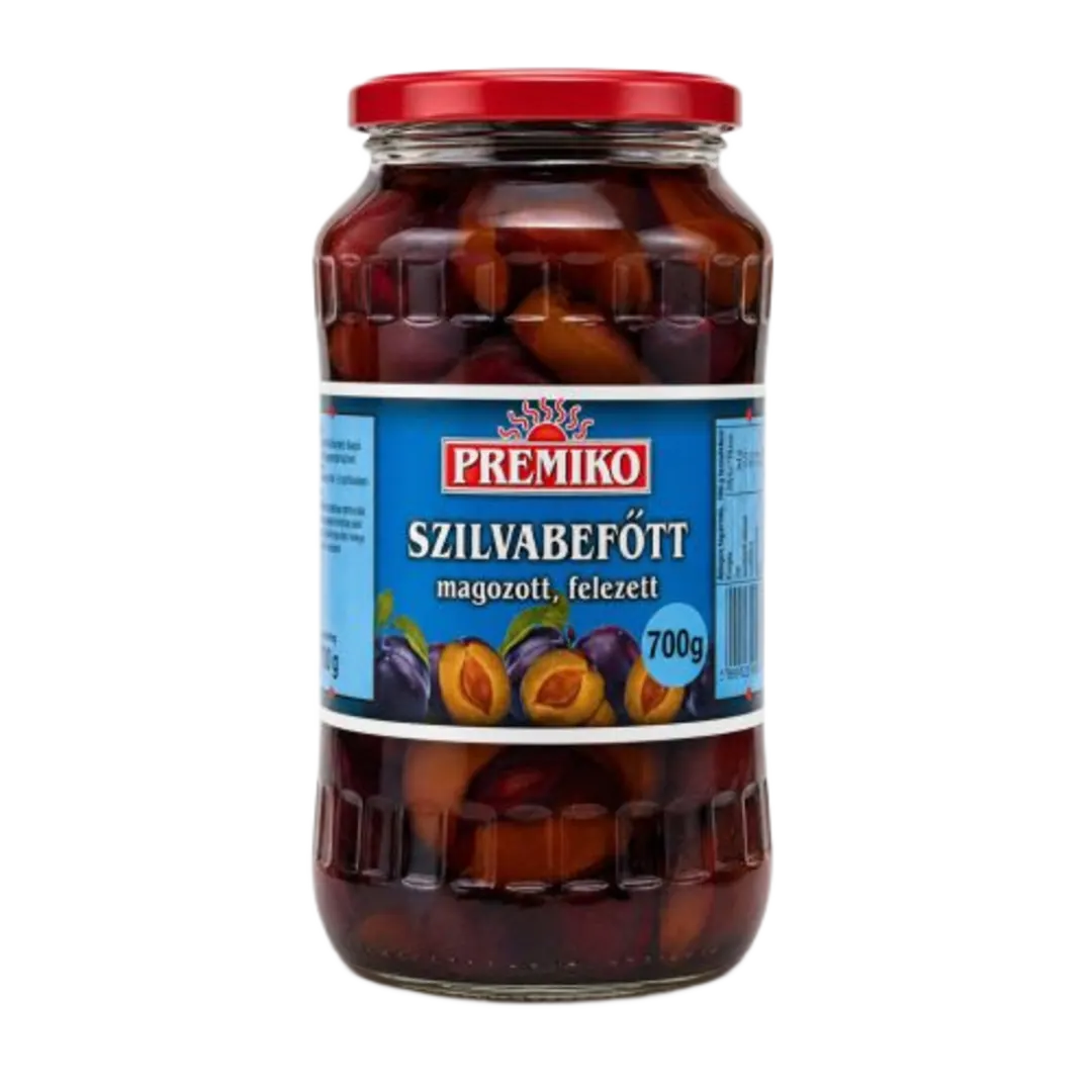 Premiko felezett magozott szilvabefőtt 700 g