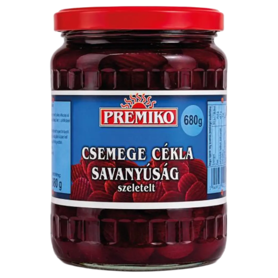 Premiko szeletelt csemege cékla savanyúság 680 g / 350 g