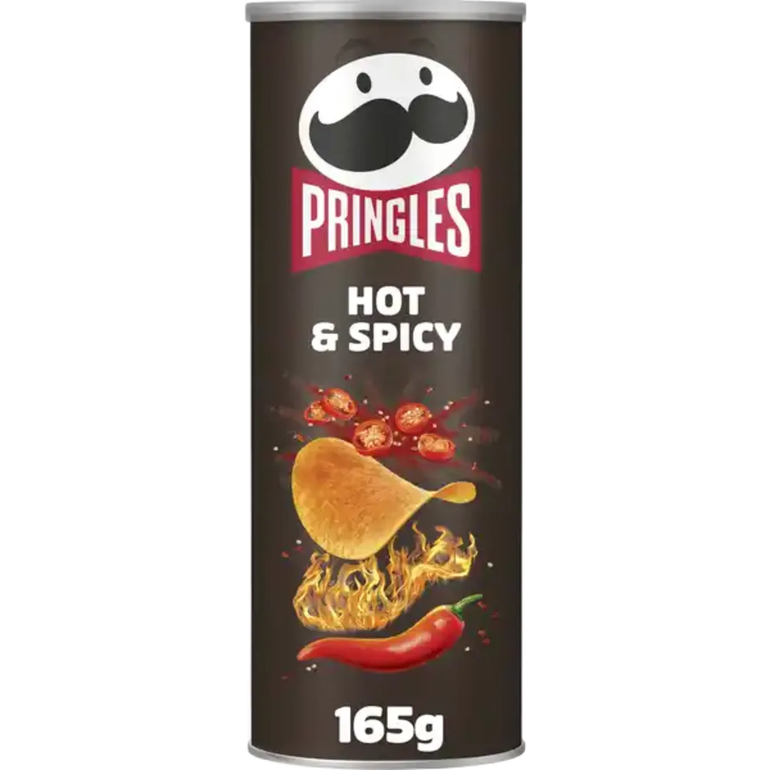 Pringles Hot & Spicy csípős fűszeres burgonyasnack 165 g