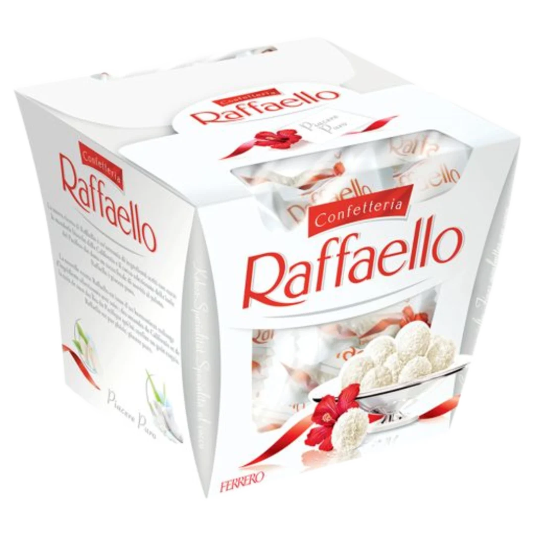 Raffaello kókuszos ostyakülönlegesség kókuszos krémmel és egész mandulával 15 db (150 g)
