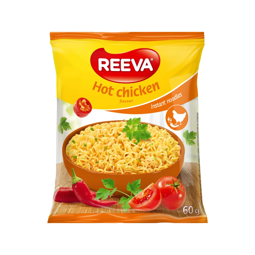 Reeva csípős csirke ízű instant tésztaleves 60 g