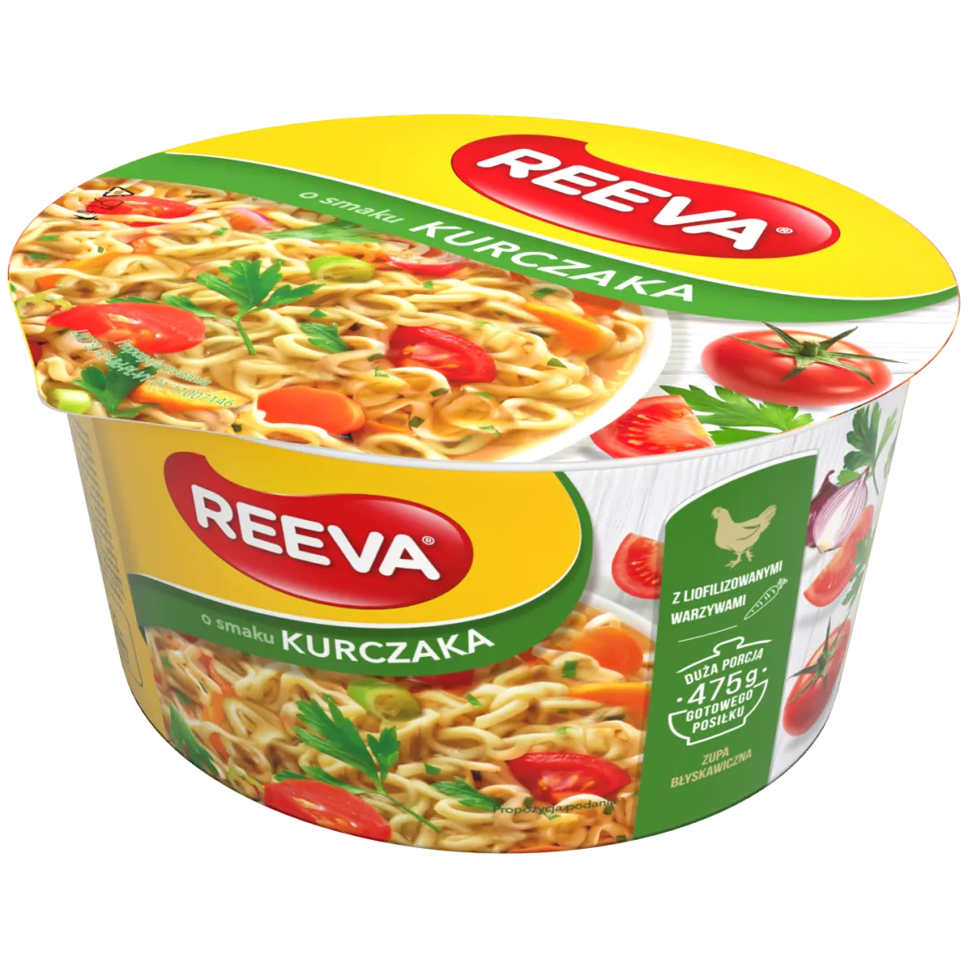 Reeva poharas csirke ízű instant tésztaleves 75 g