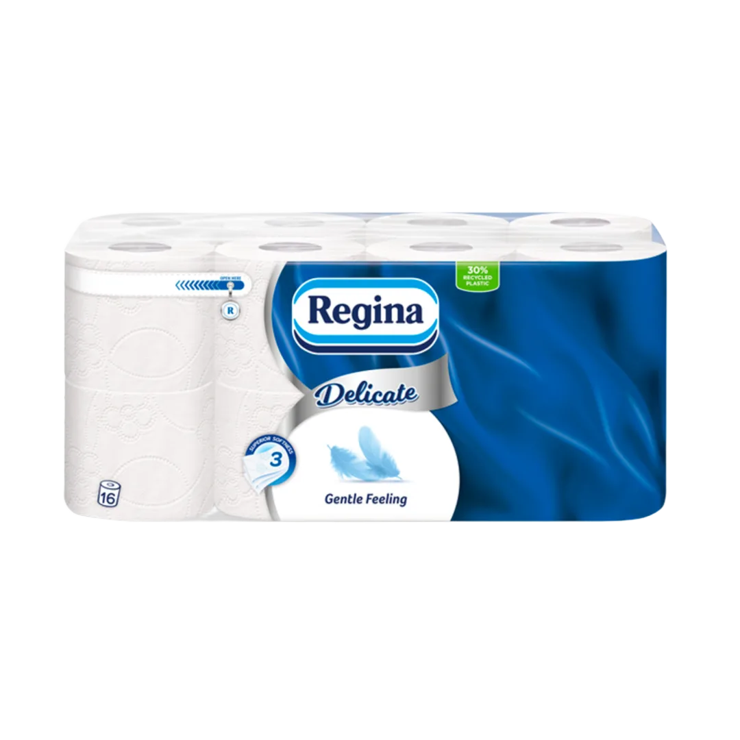 Regina Deliace Gentle toalettpapír, 3 rétegű, 16 tekercs, 150 lap