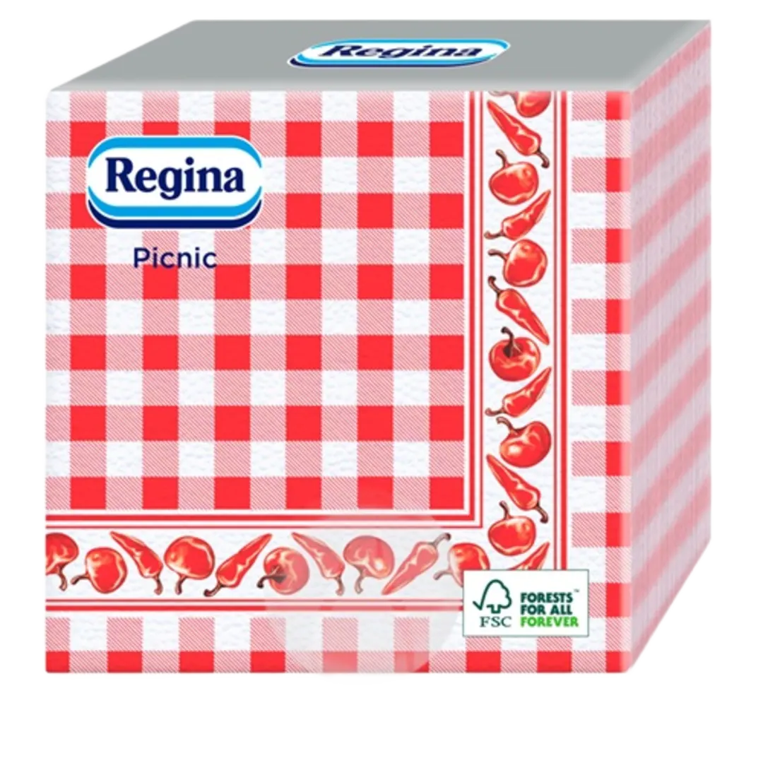 Regina Picnik szalvéta, 1 rétegű, 45 db, 33 × 33 cm