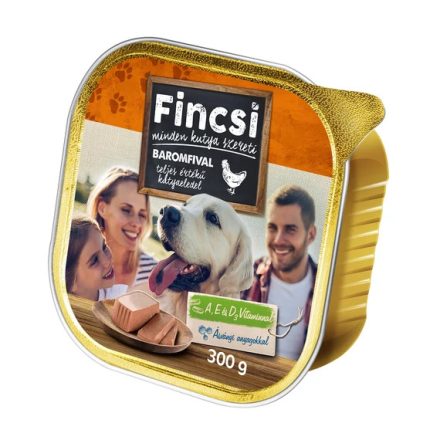 Fincsi alutálkás nedves kutyaeledel baromfival 300 g