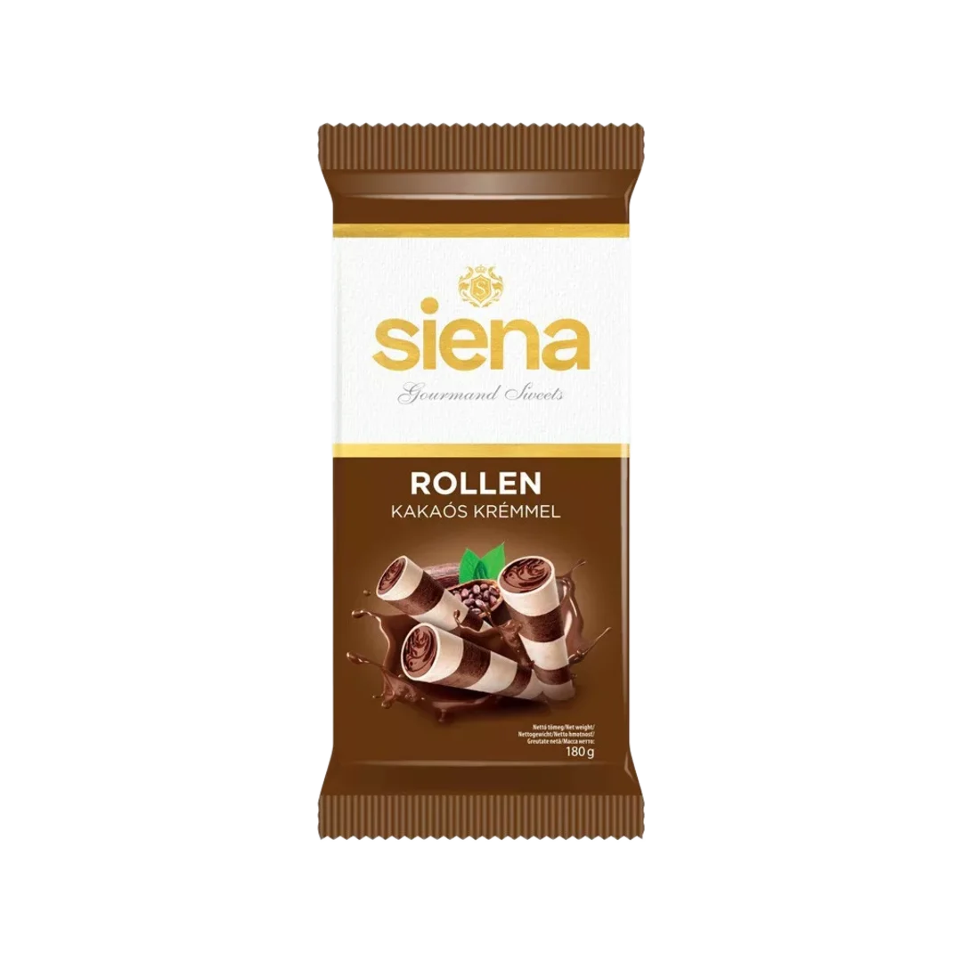 Siena kakaós-mogyorós krémmel töltött ostyarúd 180 g