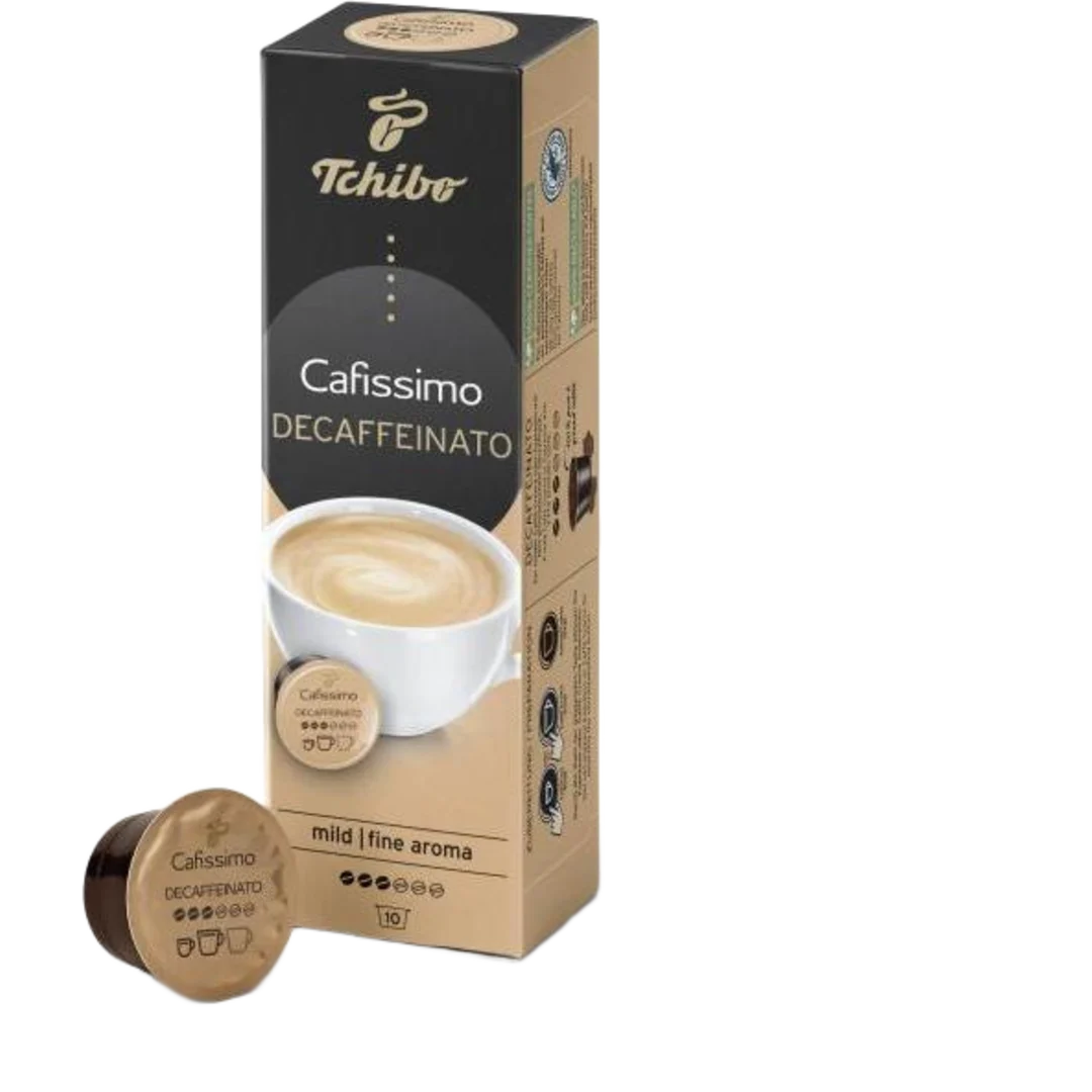 Tchibo Cafissimo Caffè Crema Decaffeinato koffeinmentes kávékapszula 10×8,5 g (85 g)