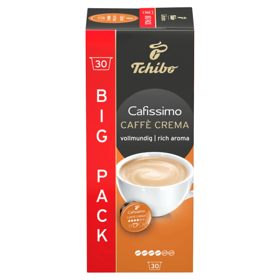 Tchibo Cafissimo Caffè Crema Rich Aroma kávékapszula 30×7,4 g (222 g)